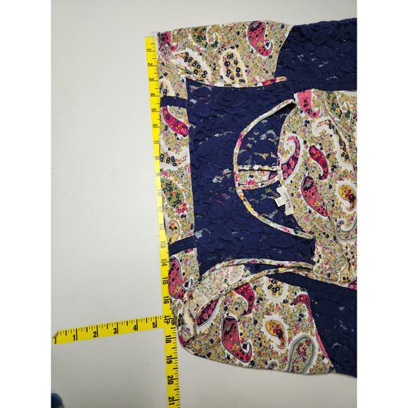 Umgee Top Womens M Floral Paisley Lace Cottagecore Romantic Victorian - Picture 10 of 12